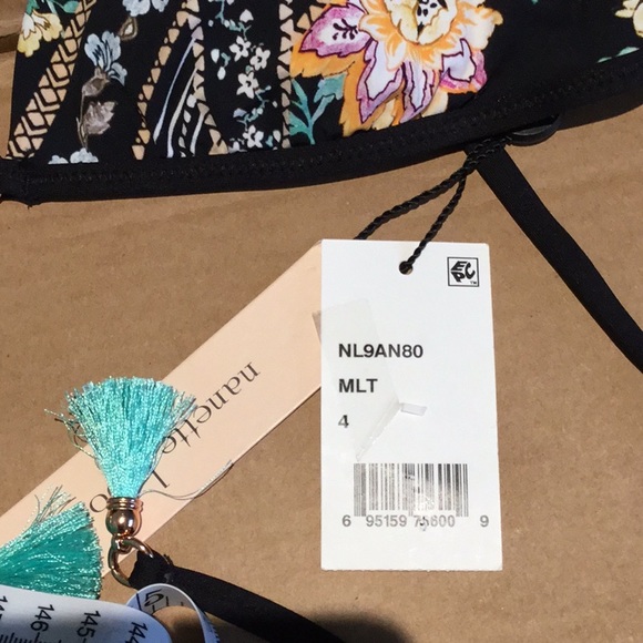 NWT $80 NANETTE LEPORE US 4 DIAMOND VINES TOP - Picture 6 of 7